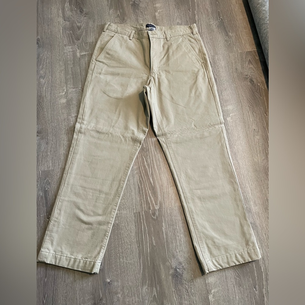 Lands End Flannel Khaki Pants